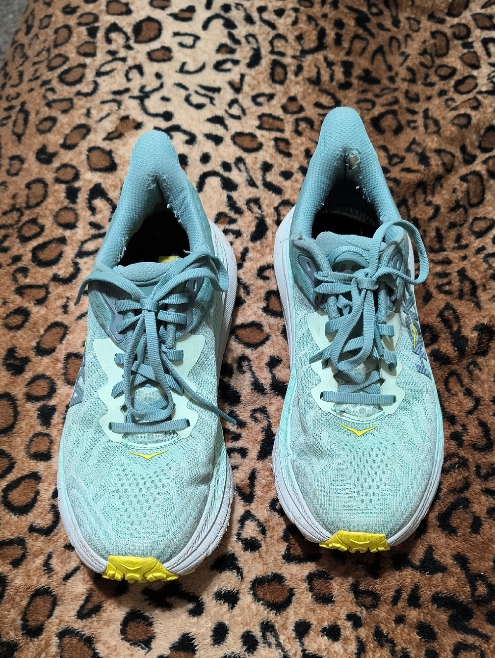 Light Blue Women's Running Sneakers, Breathable Lace-Up Design